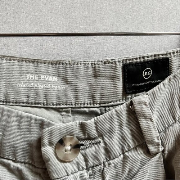Adriano Goldschmied AG Anthropologie Evan Relaxed Pleated Linen Trouser Sz 29R - Picture 8 of 13